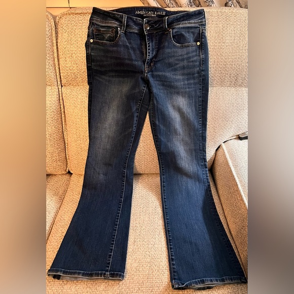 American Eagle Outfitters Dark Blue Bootcut Jeans - EUC - Picture 1 of 5
